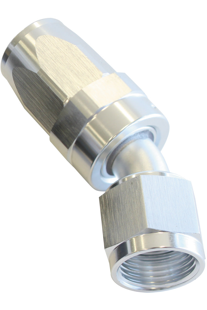-12AN TAPER SERIES 30 DEGREE HOSE END SILVER Default Title