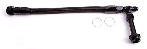 HOLLEY INLET RAIL -8AN BLACK SUITS 1X METERING BLOCK Default Title