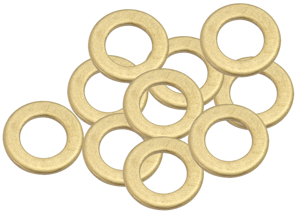 BRASS CRUSH WASHER METRIC M8 8MM ID SUITS M8 THREAD 10 PACK