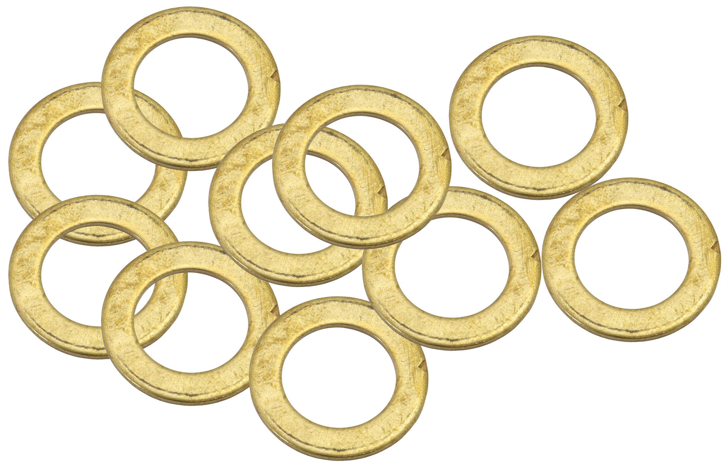 BRASS CRUSH WASHER METRIC M10 10MM ID SUIT M10 THREAD 10 PAC