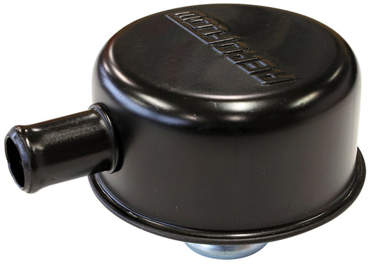 Black valve cover breather    Push in, with 5/8" spout w/log