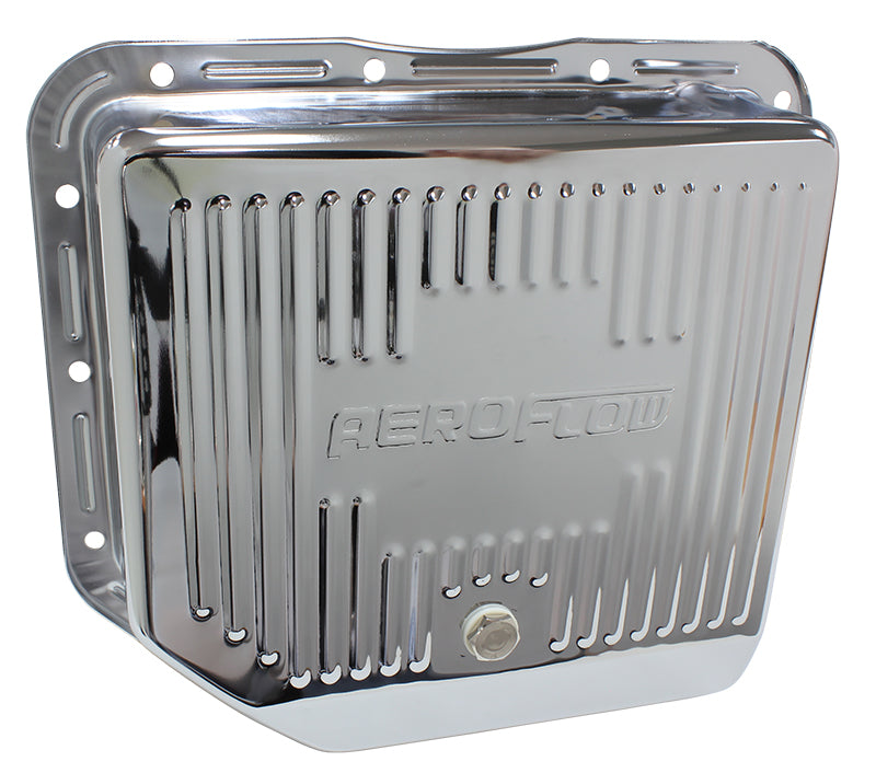 TH350 DEEP TRANSMISSION PAN CHROME W/ DRAIN PLUG Default Title