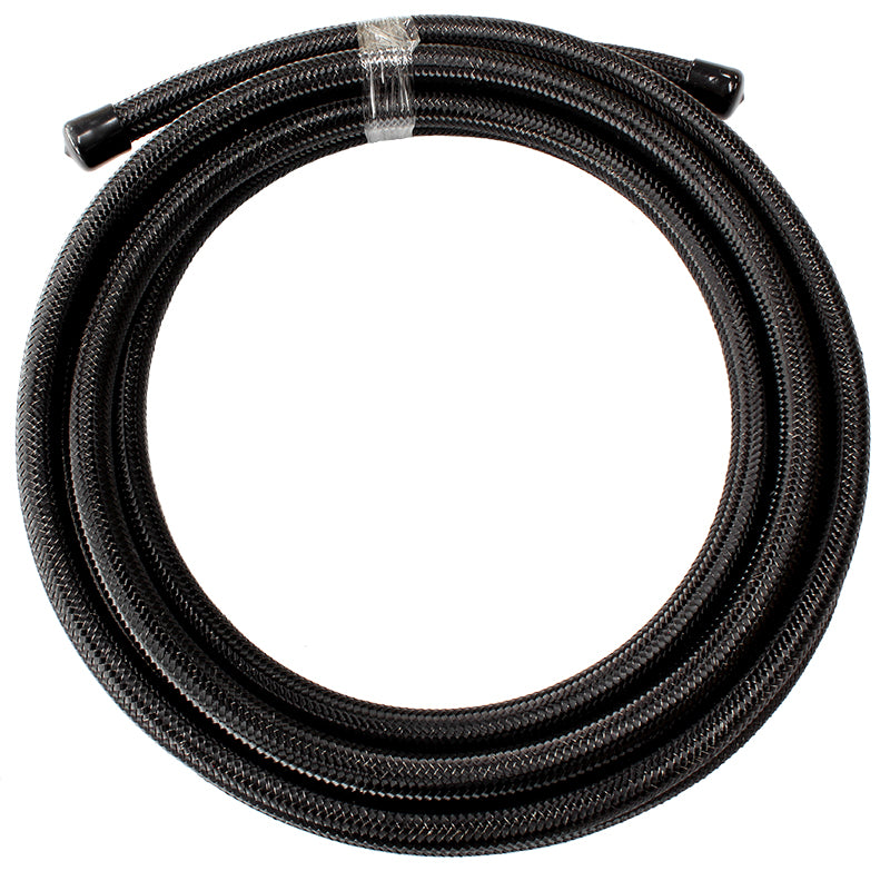 SS TEFLON BRAIDED HOSE -6AN 2M BLACK 8.1mm ID 10.1mm OD Default Title