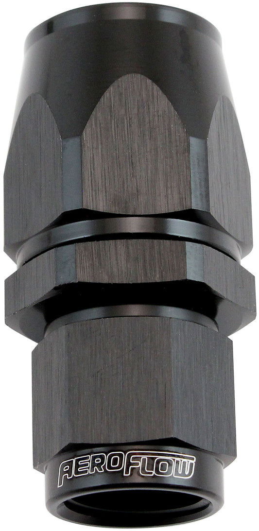 STEPPED STRAIGHT END -8 HOSE  TO -6AN EXPANDER HOSE END BLACTEFLON AF 201-08-06DBLK