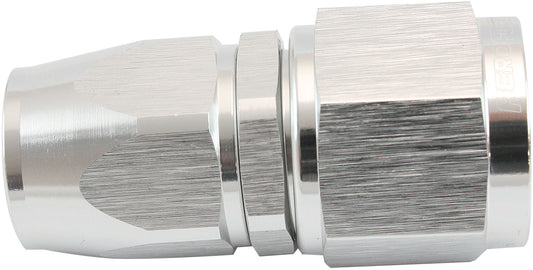 STEPPED STRAIGHT END -8 HOSE  TO -10AN REDUCER HOSE END SILVTEFLON AF 201-08-10DS