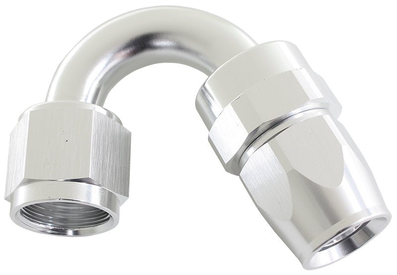 ALLOY 150 DEG HOSE END -12AN SILVER FULL SWIVEL SUIT TEFLON Default Title