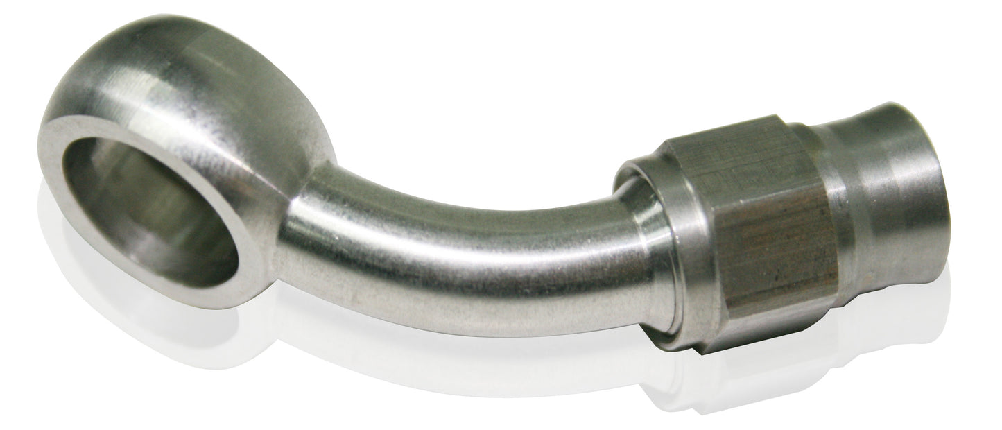 -3AN 45 DEG BANJO 10MM 3/8 STAINLESS SUIT TEFLON Default Title