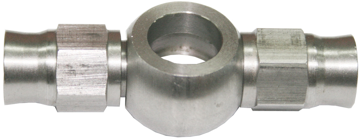 -3AN DOUBLE END BANJO 7/16" STAINLESS SUIT TEFLON Default Title