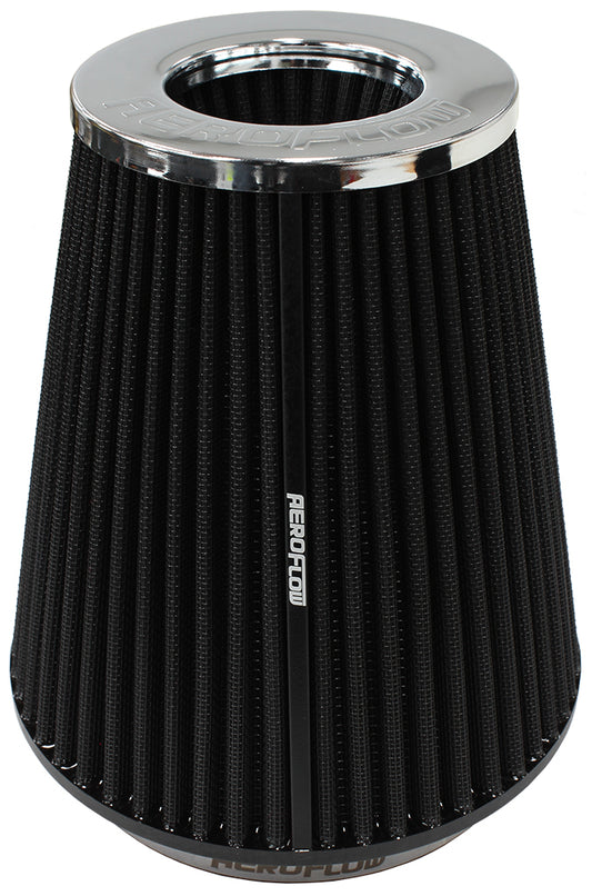 6" CLAMP-ON INV TAPERED FILTER7.5 / 4.7 O.D, 8" H CHROME