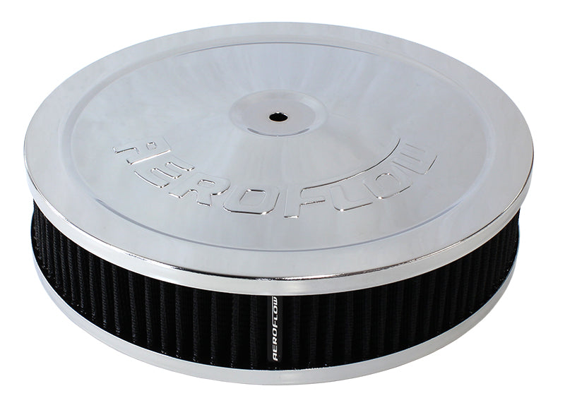 9" X 2" AIR CLEANER ASSEMBLY5-1/8" NECK, CHROME, COTTON Default Title