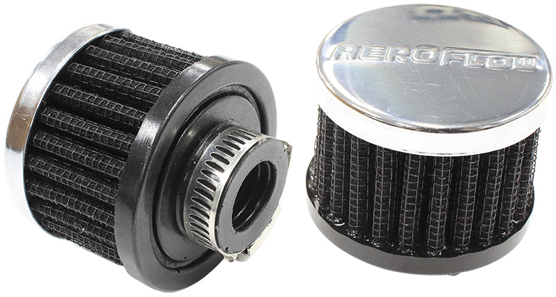 5/8" UNIV CLAMP ON FILTER 2" O.D,1-1/2" H,CHROME TOP Default Title