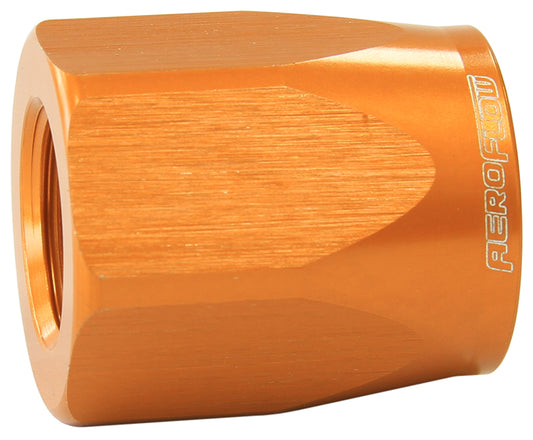 HOSE END SOCKET ALLOY -10AN   GOLD SUIT BRAIDED HOSE