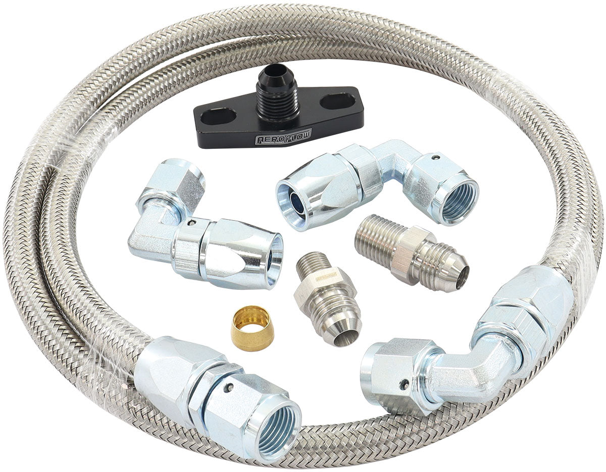 UNIVERSAL TURBO OIL FEED LINE -6AN LINE KIT NPT/BSP 1 METRE