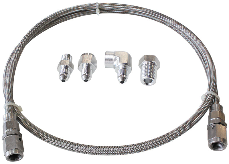 -4AN x 3ft BRAIDED SS LINE KITWITH FITTINGS INCLUDED Default Title