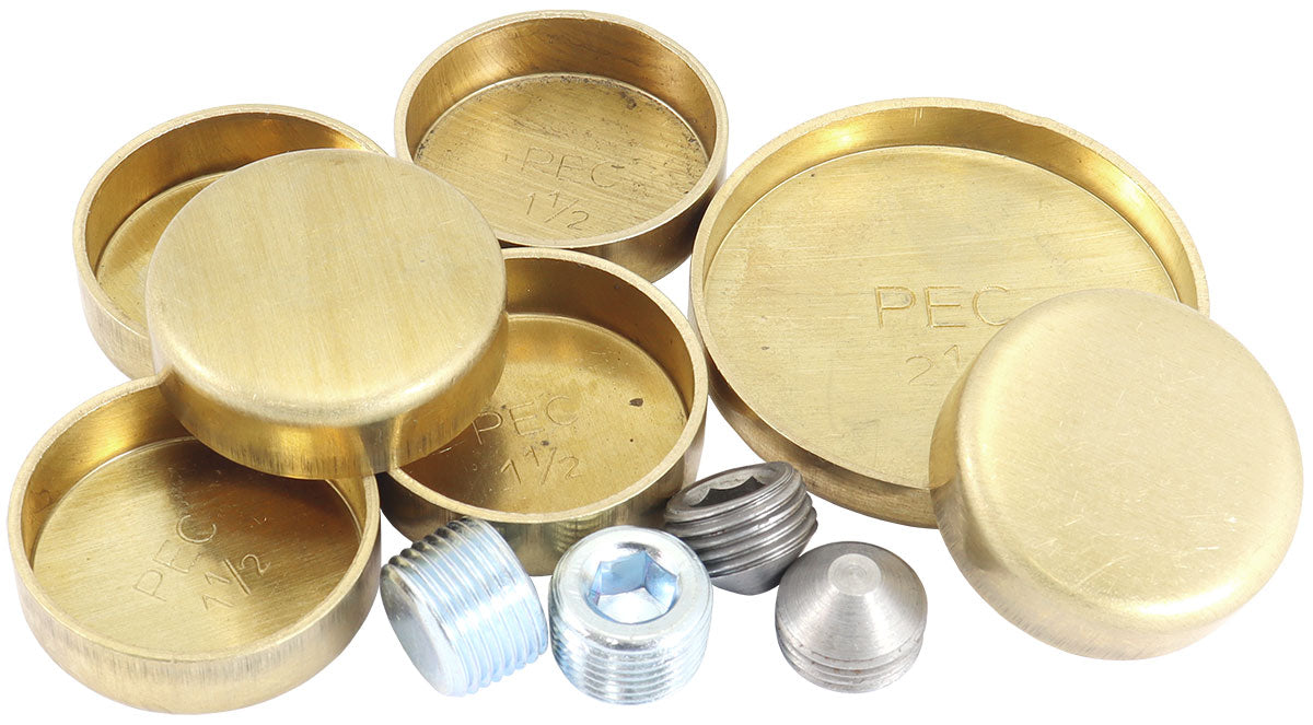 SBF 351C WELSH PLUG KIT       FORD 351 CLEVELAND BRASS