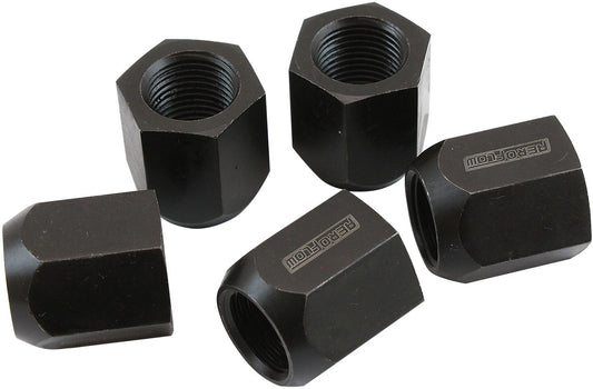 5/8"-18 ACORN SHORT OPEN      WHEEL NUTS BLACK (5 PACK) NHRAAPPROVED - AF 3012-2000