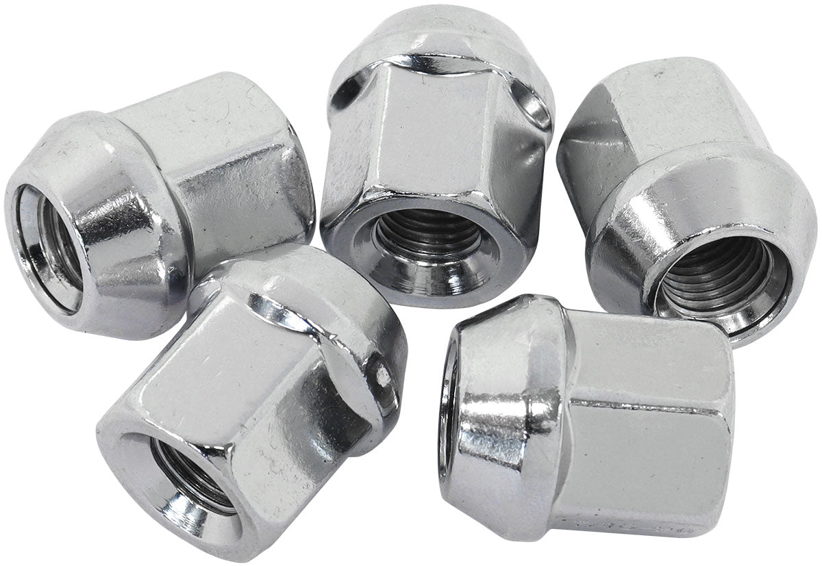 7/16"-20 ACORN SHORT OPEN WHEEL NUTS CHROME (5 PACK) Default Title