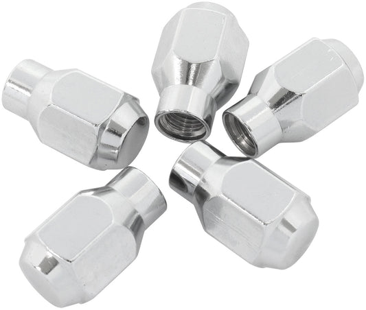 CONICAL ET CLOSED NUTS 1/2    CHROME 1/2-20" WHEEL (5)