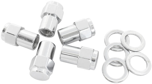 0.550 SHANK CLOSED NUTS M12 x 1.25mm CHROME WHEEL (5)