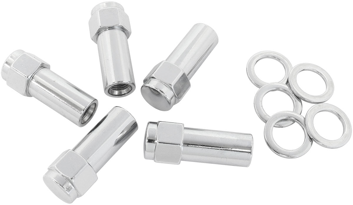 1.38 SHANK CLOSED NUTS M12x1.5CHROME M12 x 1.50mm WHEEL (5) Default Title