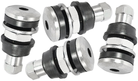 BOLT IN WHEEL VALVE STEMS     4 PACK CHROME 7/16" 5/8" HOLES Default Title