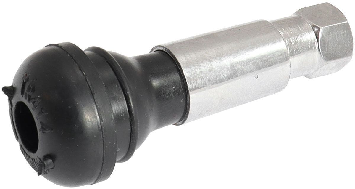 RUBBER PULL THRU VALVE STEM   SINGLE CHROME 7/16" HOLE