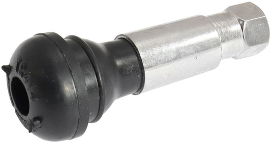 RUBBER PULL THRU VALVE STEM   SINGLE CHROME 7/16" HOLE