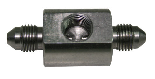 STAINLESS -3AN UNION 1/8" PORTMALE TO MALE WITH 1/8"NPT PORT