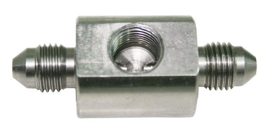 STAINLESS -4AN UNION 1/8" PORTMALE TO MALE WITH 1/8"NPT PORT