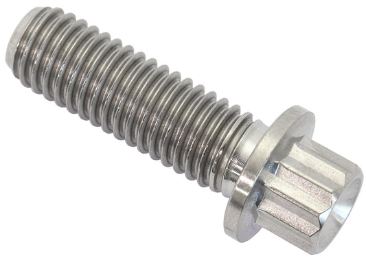 M8x1.25 TITANIUM BOLT 25mm UHL12 POINT SINGLE M8 x 1.25mm