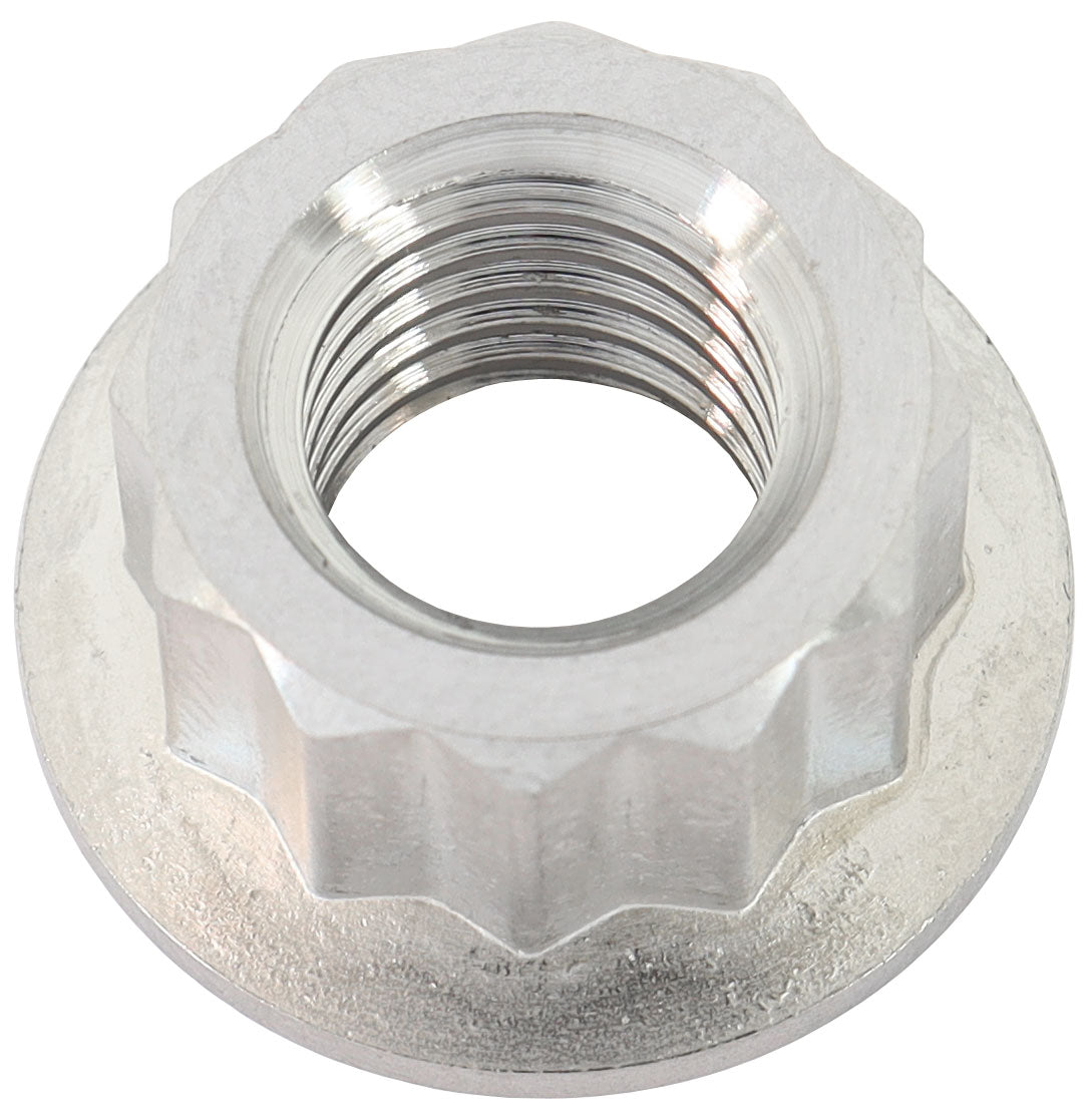 M10x1.50mm TITANIUM NUT       12 POINT SINGLE M10 x 1.50