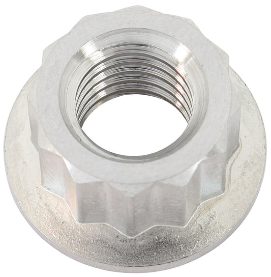 M10x1.50mm TITANIUM NUT       12 POINT SINGLE M10 x 1.50