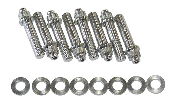 BLOWER STUD KIT SILVER STUDS SHOW SET 2.5" OAL