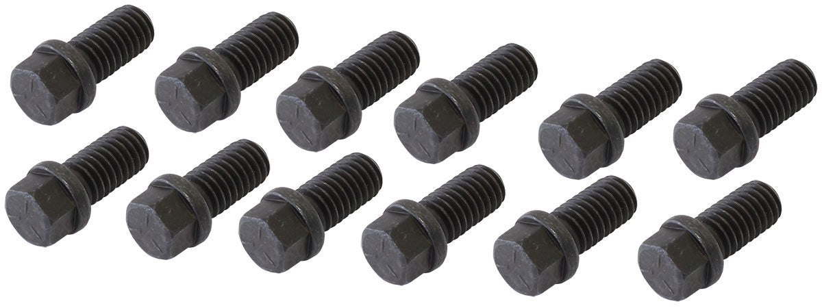 HEADER BOLTS 3/8-16 3/4" UHL HEX HEAD BLACK PACK OF 12