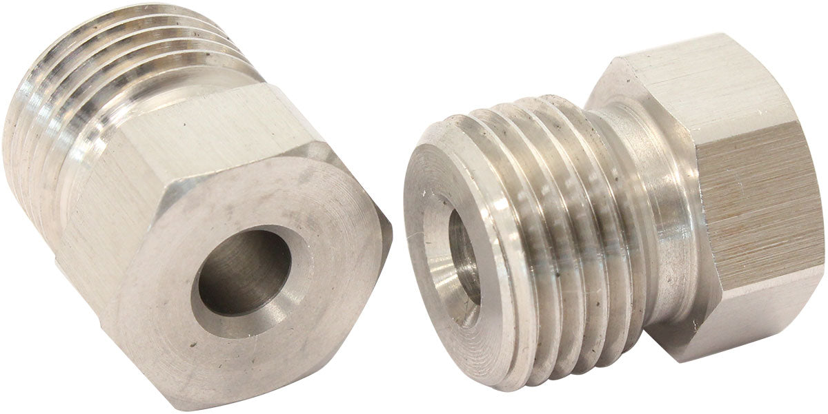 S/S INVERTED FLARE TUBE NUT 3/16" HARD LINE TO 9/16"-20 Default Title