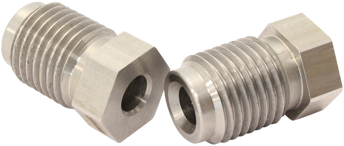 S/S INVERTED FLARE TUBE NUT 3/16" HARD LINE TO M12 X 1.25 Default Title