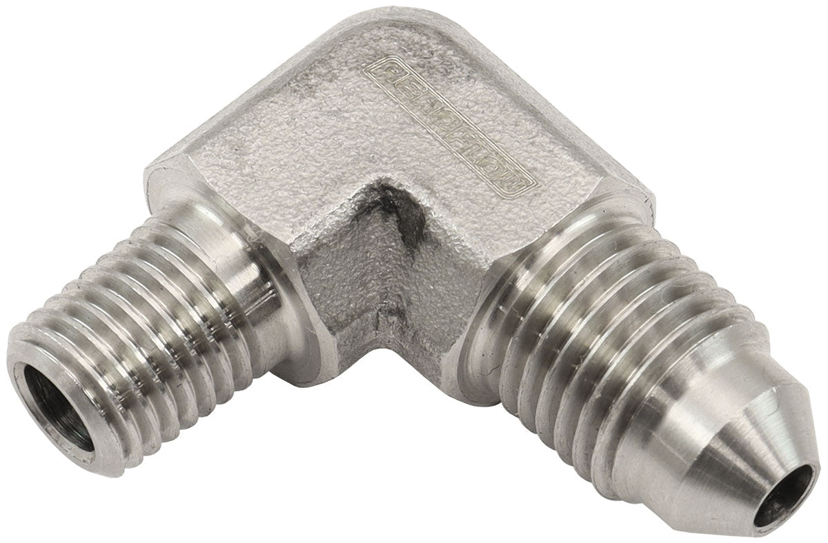 S/S 90 DEG 1/16" NPT TO -3AN