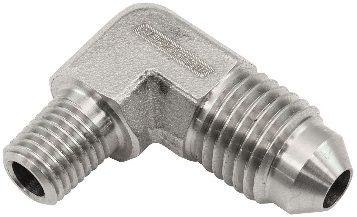 S/S 90 DEG 1/16" NPT TO -4AN