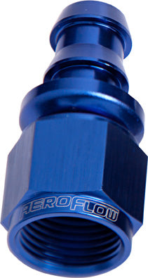 STRAIGHT PUSH LOCK END -8AN BLUE NO CLAMP REQUIRED Default Title