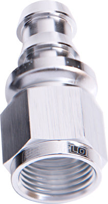 STRAIGHT PUSH LOCK END -12AN SILVER NO CLAMP REQUIRED
