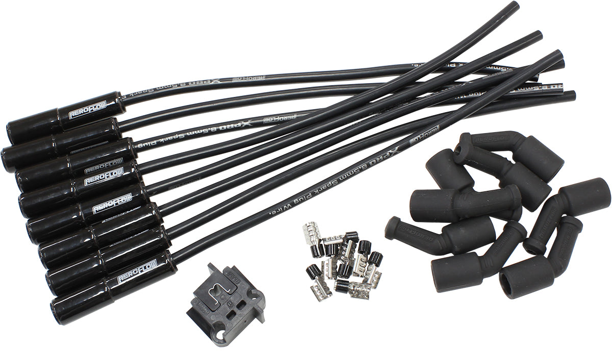 CERAMIC GM LS UNIVERSAL SPARK PLUG LEAD SET BLACK LS1 LS2