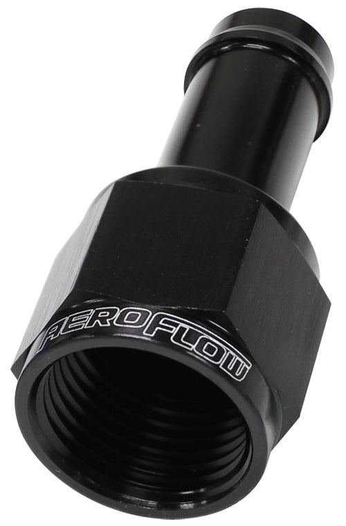 FEMALE -6AN TO 3/8" BARB BLACK WITH TUBE NUT Default Title