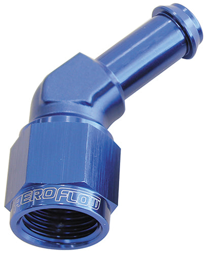 FEMALE -8AN 45DEG TO 1/2" BARBBLUE SWIVEL NUT Default Title
