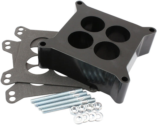CARBURETTOR PHENOLIC 2" 4 HOLESPACER BLACK 4150 CARBY