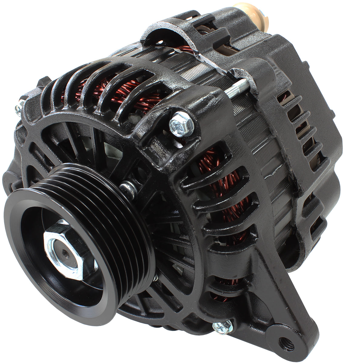 MITSUBISHI 4G63 150A HIGH OUTPUT ALTERNATOR BLACK Default Title