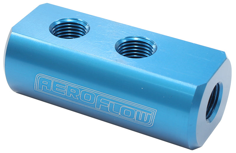 COMPACT DISTRIBUTION BLOCK 1 IN, 4 OUT ALL PORTS 1/8" NPT
