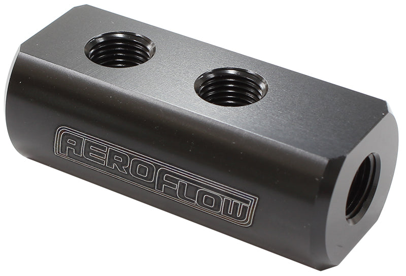 COMPACT DISTRIBUTION BLOCK 1 IN, 4 OUT ALL PORTS 1/8" NPT