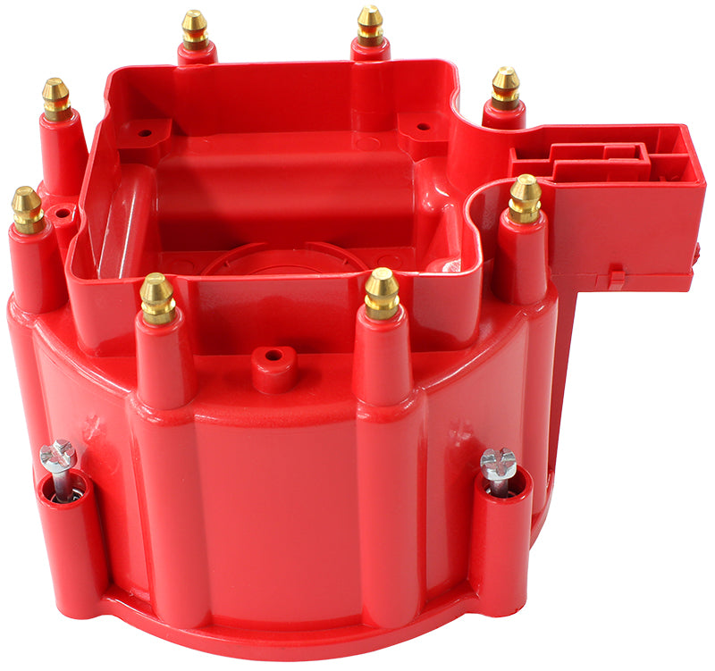 CHEV V8 HEI DISTIBUTOR CAP RED COLOUR SUITS 4010-8362