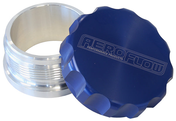1.5" ALUM WELD BUNG AND CAP RAW WELD ON / BLUE CAP Default Title