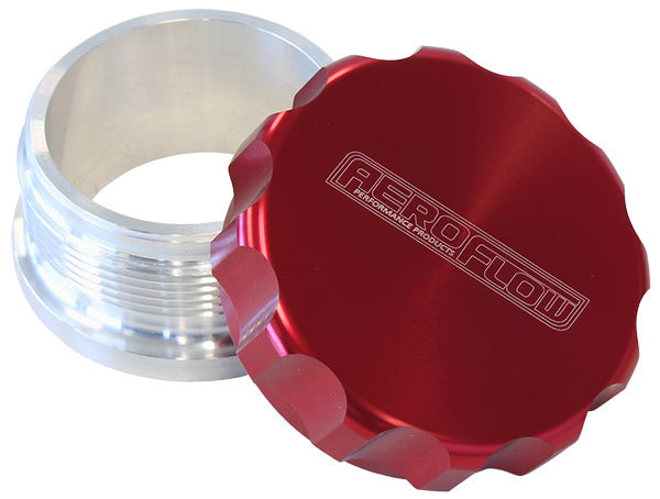 2" ALUM WELD BUNG AND CAP RAW WELD ON / RED CAP Default Title